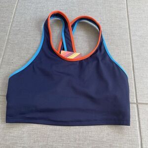 COTOPAXI Mari Crop Top Built-in Sports Bra Size XS Navy Blue NEW Gorpcore Active